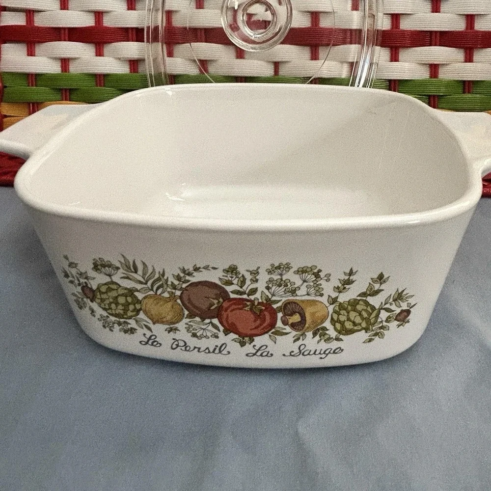 Vintage Corning Ware Spice O' Life 1.5 Qt Casserole‎ Dish A-1 1/2-B with Lid